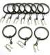 Curtain Pole Kits　Curtain Ring - Zolun-Hook Black