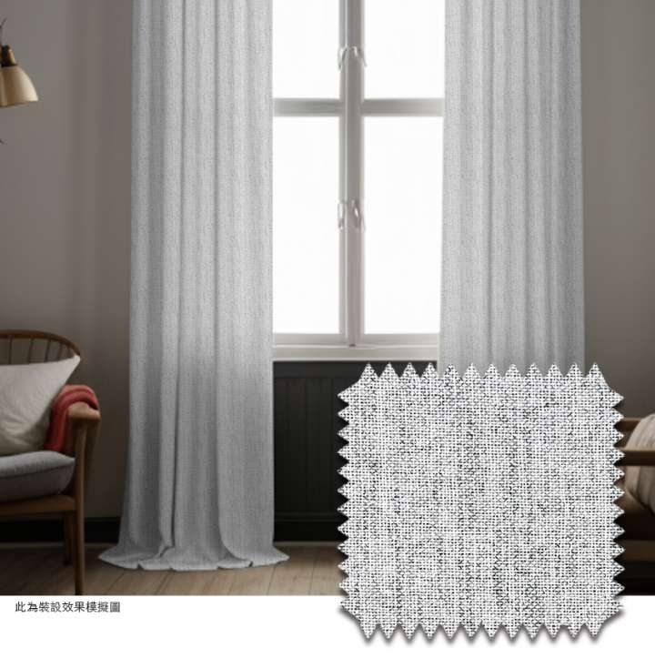 Mannada Korean Style Curtains　100% Blackout MND1001AA Mist Ink Child Safety／Cordless Blinds & Shades Blackout Blinds & Shades Motorized Blinds／Smart Blinds & Shades