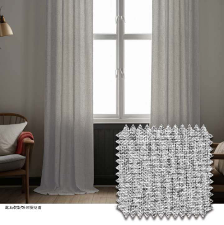 Mannada Korean Style Curtains　100% Blackout MND1004AC Velvety Grey Child Safety／Cordless Blinds & Shades Blackout Blinds & Shades Motorized Blinds／Smart Blinds & Shades