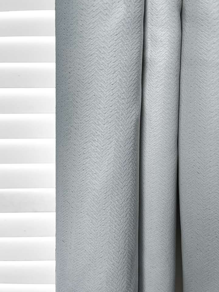 Mannada Korean Style Curtains　Blackout MND30HH009 Zigzag Stone Motorized Blinds／Smart Blinds & Shades Child Safety／Cordless Blinds & Shades Blackout Blinds & Shades
