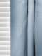 Mannada Korean Style Curtains　Blackout - MND30HH013 Zigzag Cloudy Blue