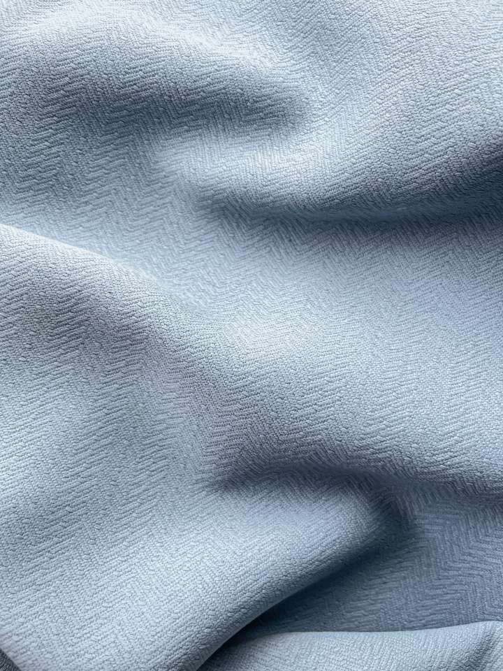 Mannada Korean Style Curtains　Blackout MND30HH013 Zigzag Cloudy Blue Motorized Blinds／Smart Blinds & Shades Child Safety／Cordless Blinds & Shades Blackout Blinds & Shades