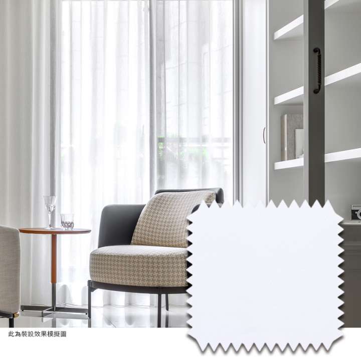 Mannada Korean Style Curtains　Sheer MND711027MT Privacy Sheer Milky White Child Safety／Cordless Blinds & Shades Light Filtering Blinds & Shades Semi-Transparent Blinds & Shades Motorized Blinds／Smart Blinds & Shades