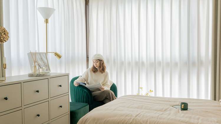 Mannada Korean Style Curtains　Sheer