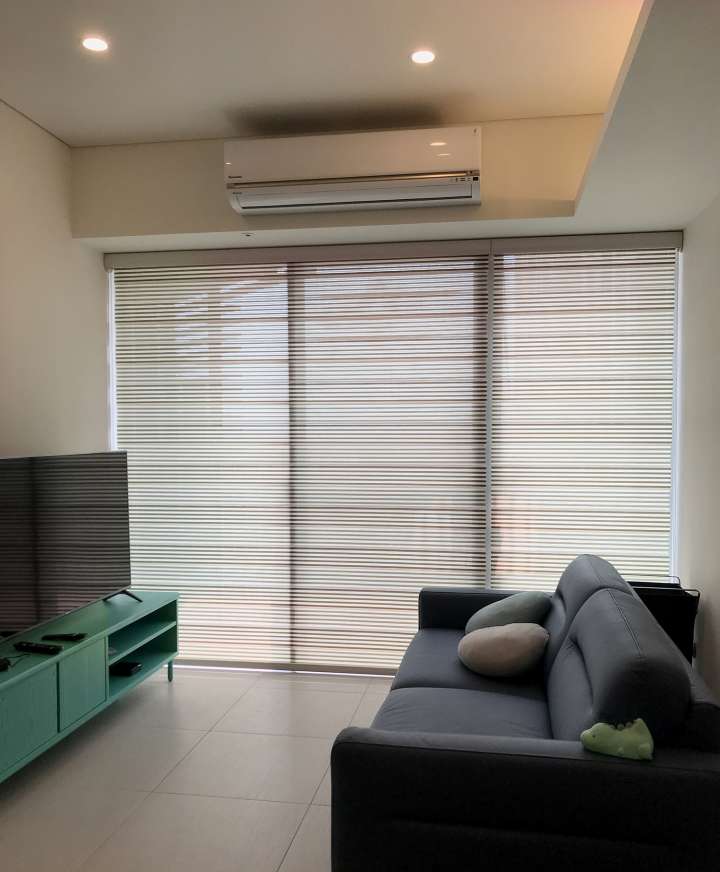 Nonya Double Roller Blinds　Vein Design ZB47 Choco Customized／Personalized Blinds & Shades Light Filtering Blinds & Shades Light-Regulating Blinds & Shades Motorized Blinds／Smart Blinds & Shades