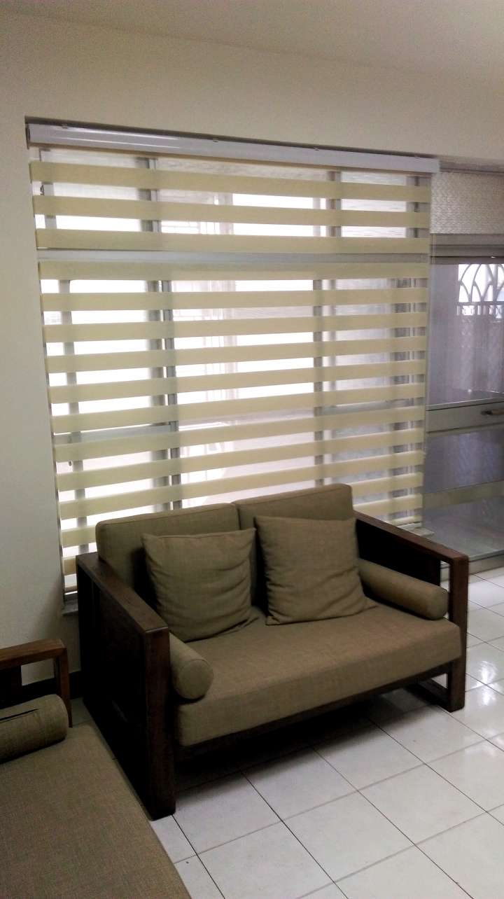 Nonya Double Roller Blinds　Vein Design H02-003 Linen Customized／Personalized Blinds & Shades Light Filtering Blinds & Shades Light-Regulating Blinds & Shades Motorized Blinds／Smart Blinds & Shades