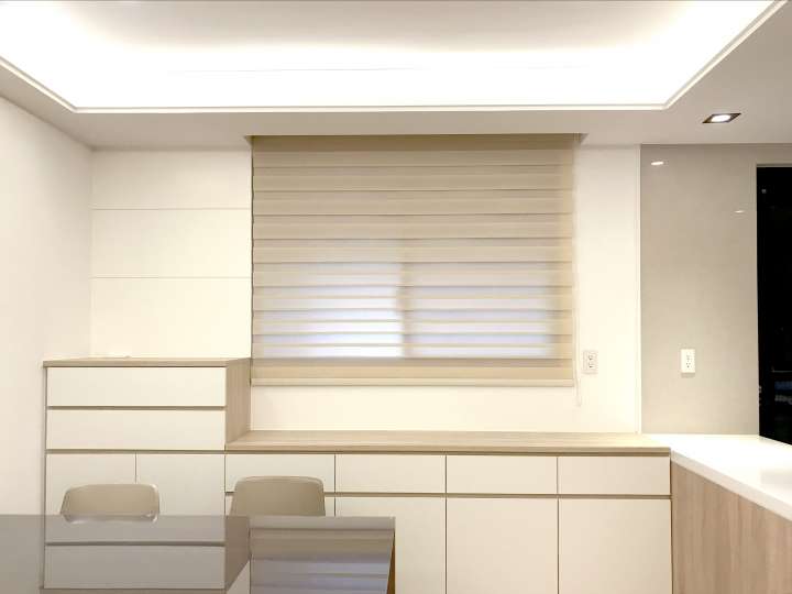 Seda Double Roller Blinds　Silky Sheen Almond Customized／Personalized Blinds & Shades Light Filtering Blinds & Shades Light-Regulating Blinds & Shades Motorized Blinds／Smart Blinds & Shades