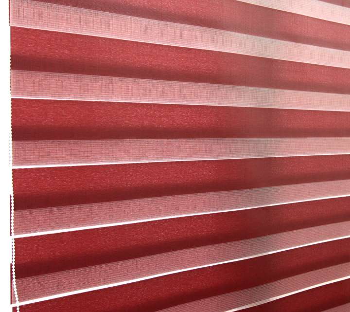 Seda Double Roller Blinds　Silky Sheen Bordeaux Customized／Personalized Blinds & Shades Light Filtering Blinds & Shades Motorized Blinds／Smart Blinds & Shades Light-Regulating Blinds & Shades