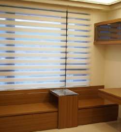 Double Roller Blinds/Zebra Blinds - Seda Double Roller Blinds Silky Sheen