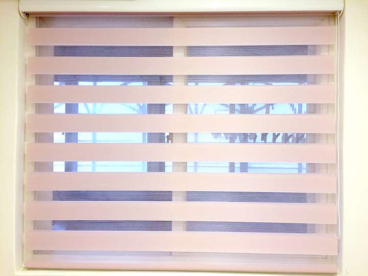 Sima Double Roller Blinds　Plain／Linen Crystal Rose Customized／Personalized Blinds & Shades Light Filtering Blinds & Shades Light-Regulating Blinds & Shades Motorized Blinds／Smart Blinds & Shades