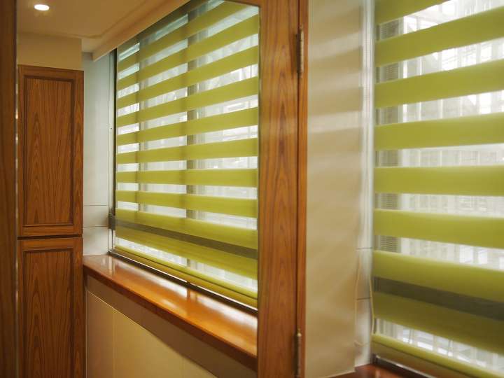 Sima Double Roller Blinds　Plain／Linen Grey Green Customized／Personalized Blinds & Shades Light Filtering Blinds & Shades Motorized Blinds／Smart Blinds & Shades Light-Regulating Blinds & Shades