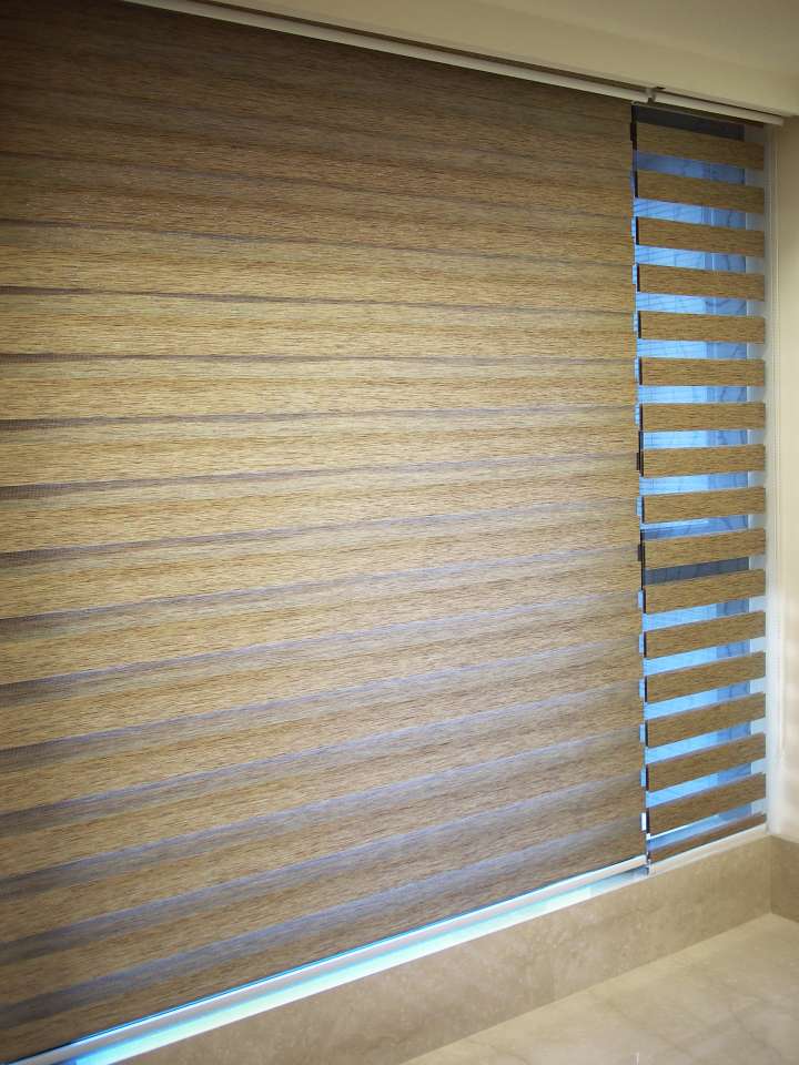 Sima Double Roller Blinds　Plain／Linen Linen Croissant Customized／Personalized Blinds & Shades Light Filtering Blinds & Shades Light-Regulating Blinds & Shades Motorized Blinds／Smart Blinds & Shades