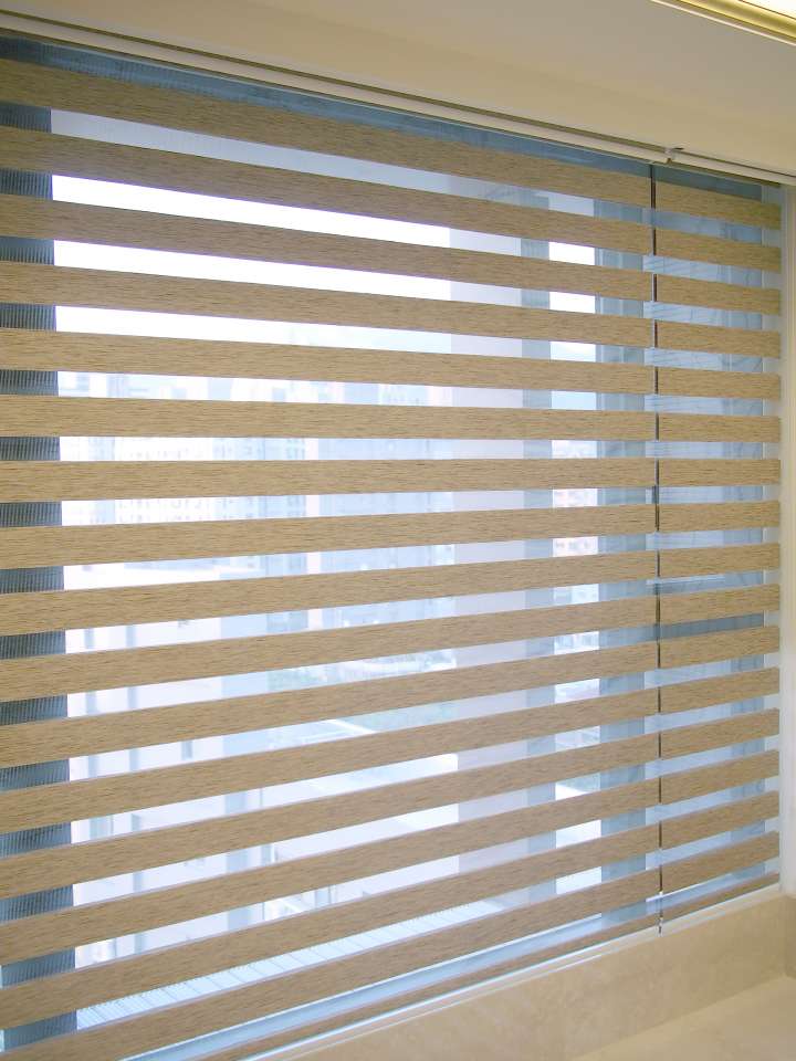 Sima Double Roller Blinds　Plain／Linen Linen Croissant Customized／Personalized Blinds & Shades Light Filtering Blinds & Shades Light-Regulating Blinds & Shades Motorized Blinds／Smart Blinds & Shades