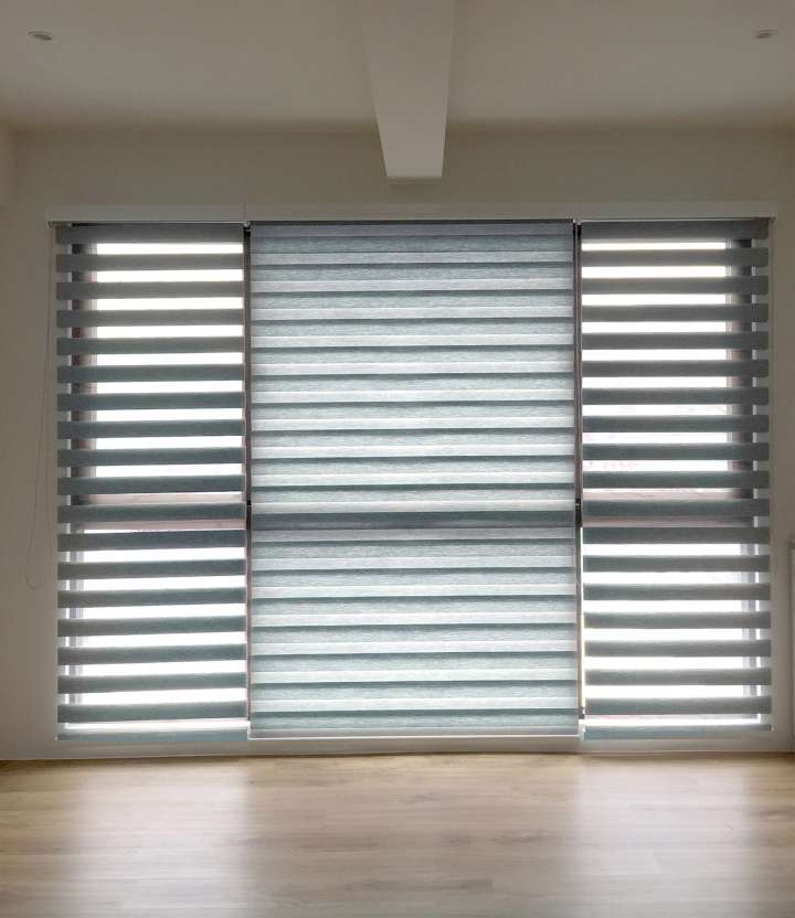 Sima Double Roller Blinds　Plain／Linen Linen Pine Customized／Personalized Blinds & Shades Light Filtering Blinds & Shades Light-Regulating Blinds & Shades Motorized Blinds／Smart Blinds & Shades
