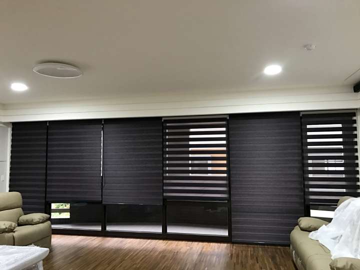 Sima Double Roller Blinds　Plain／Linen Linen Purple Customized／Personalized Blinds & Shades Light Filtering Blinds & Shades Motorized Blinds／Smart Blinds & Shades Light-Regulating Blinds & Shades