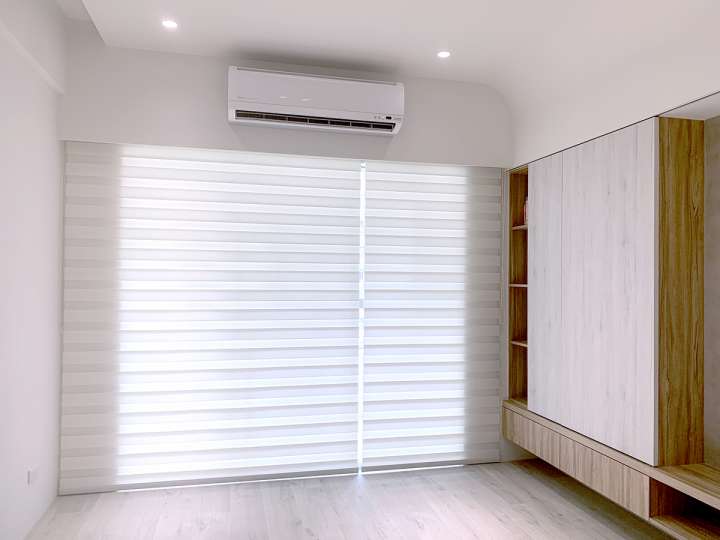 Sima Double Roller Blinds　Plain／Linen Linen Vanilla Customized／Personalized Blinds & Shades Light Filtering Blinds & Shades Motorized Blinds／Smart Blinds & Shades Light-Regulating Blinds & Shades