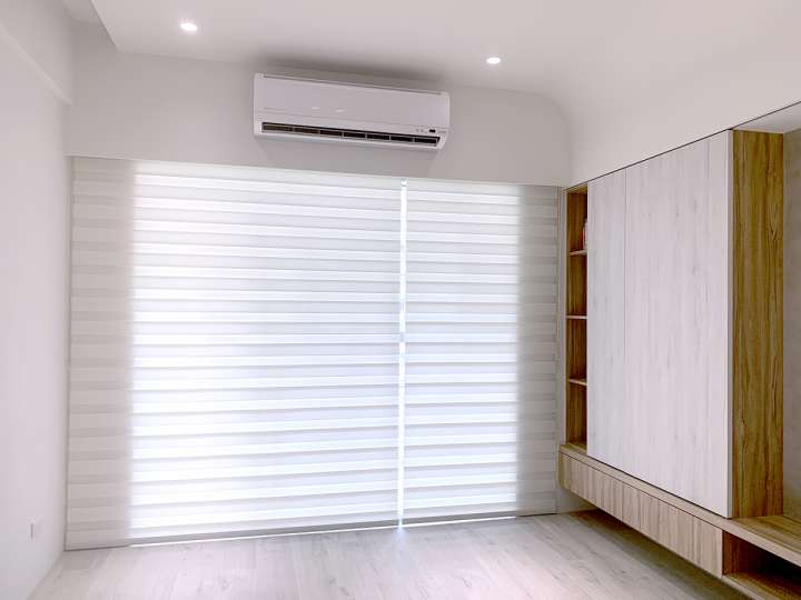 Sima Double Roller Blinds　Plain／Linen Linen Vanilla Customized／Personalized Blinds & Shades Light Filtering Blinds & Shades Light-Regulating Blinds & Shades Motorized Blinds／Smart Blinds & Shades