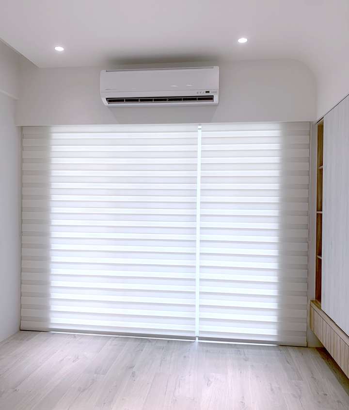 Sima Double Roller Blinds　Plain／Linen Linen Vanilla Customized／Personalized Blinds & Shades Light Filtering Blinds & Shades Light-Regulating Blinds & Shades Motorized Blinds／Smart Blinds & Shades