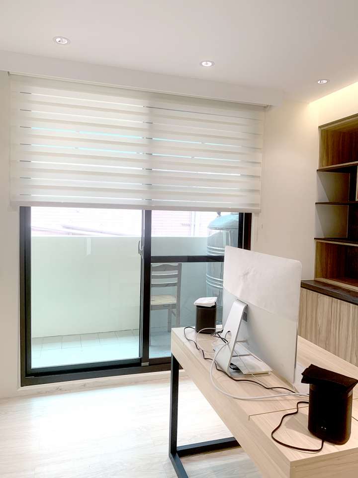 Sima Double Roller Blinds　Plain／Linen Linen Vanilla Customized／Personalized Blinds & Shades Light Filtering Blinds & Shades Light-Regulating Blinds & Shades Motorized Blinds／Smart Blinds & Shades