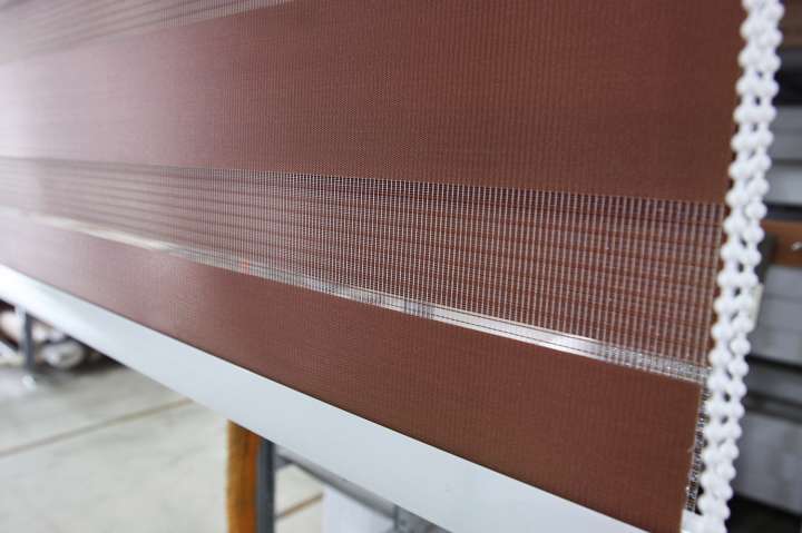 Sima Double Roller Blinds　Plain／Linen Mocha Customized／Personalized Blinds & Shades Light Filtering Blinds & Shades Motorized Blinds／Smart Blinds & Shades Light-Regulating Blinds & Shades