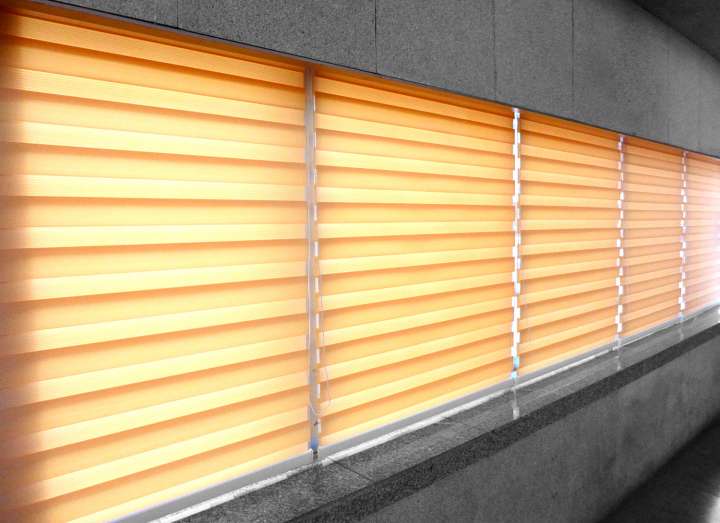 Sima Double Roller Blinds　Plain／Linen Orange Customized／Personalized Blinds & Shades Light Filtering Blinds & Shades Light-Regulating Blinds & Shades Motorized Blinds／Smart Blinds & Shades