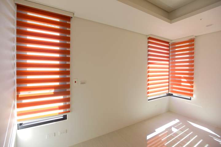 Sima Double Roller Blinds　Plain／Linen Rust Customized／Personalized Blinds & Shades Light Filtering Blinds & Shades Motorized Blinds／Smart Blinds & Shades Light-Regulating Blinds & Shades