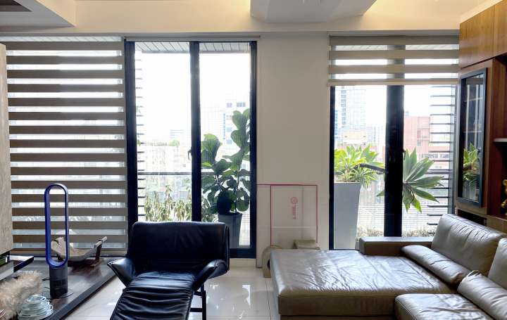 Yoka Double Roller Blinds　Blackout CN8152 Catania Ivory Customized／Personalized Blinds & Shades Blackout Blinds & Shades Light-Regulating Blinds & Shades Motorized Blinds／Smart Blinds & Shades