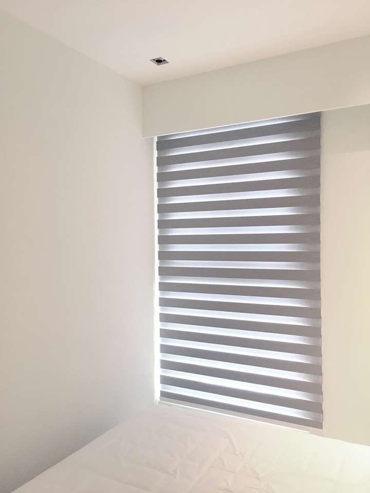 Yoka Double Roller Blinds　Blackout CN8151 Catania White Customized／Personalized Blinds & Shades Blackout Blinds & Shades Motorized Blinds／Smart Blinds & Shades Light-Regulating Blinds & Shades