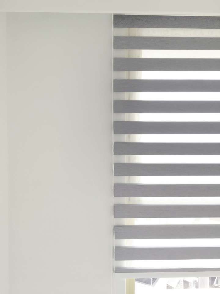 Yoka Double Roller Blinds　Blackout CN8151 Catania White Customized／Personalized Blinds & Shades Blackout Blinds & Shades Motorized Blinds／Smart Blinds & Shades Light-Regulating Blinds & Shades