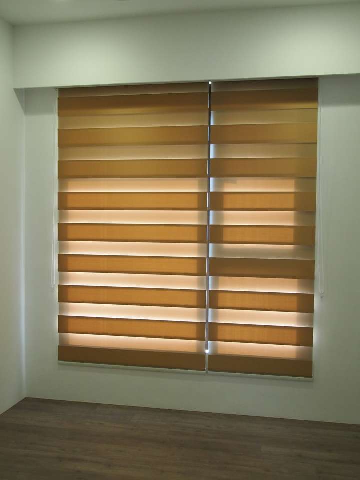 Yoka Double Roller Blinds　Blackout BL905 Latte Customized／Personalized Blinds & Shades Blackout Blinds & Shades Light-Regulating Blinds & Shades Motorized Blinds／Smart Blinds & Shades