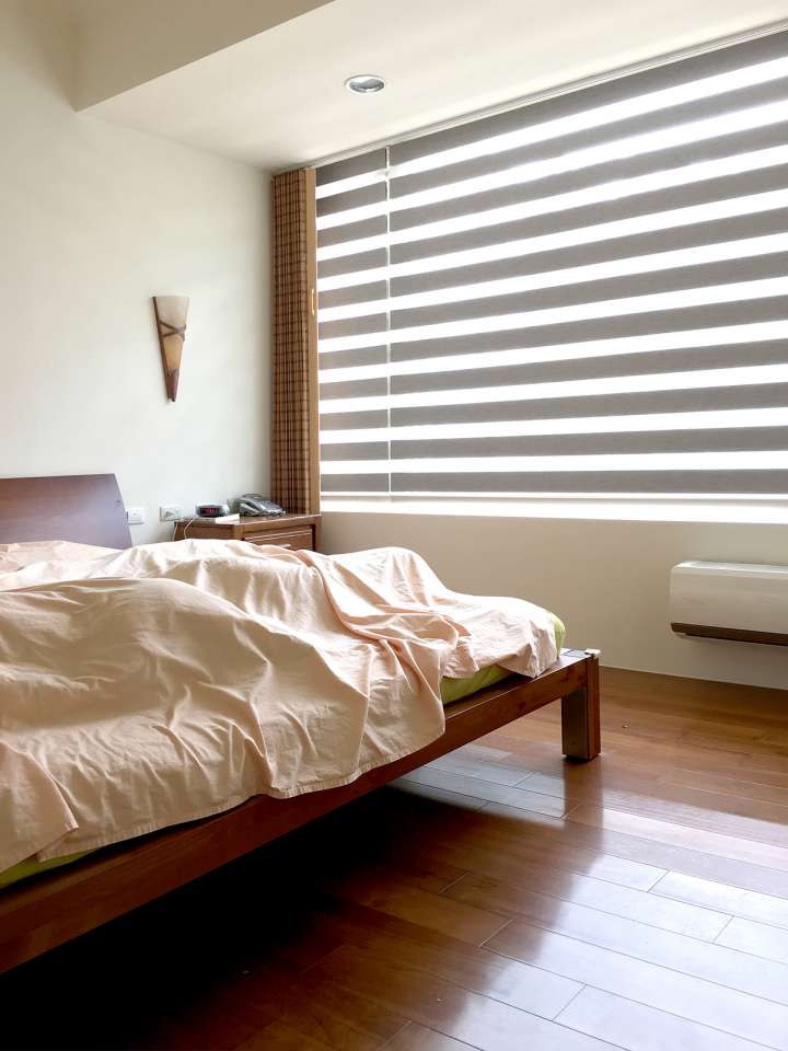 Yoka Double Roller Blinds　Blackout B1005 Linen Metal Grey Customized／Personalized Blinds & Shades Blackout Blinds & Shades Light-Regulating Blinds & Shades Motorized Blinds／Smart Blinds & Shades