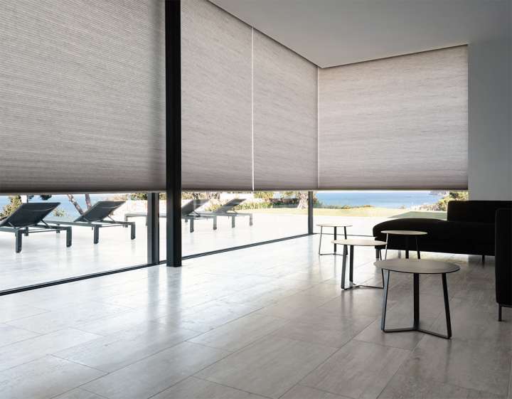 Coulisse Honeycomb Shades　Light Filtering HNA-0514 PALMA Ash Rose Heat Insulation Blinds & Shades Light Filtering Blinds & Shades Motorized Blinds／Smart Blinds & Shades