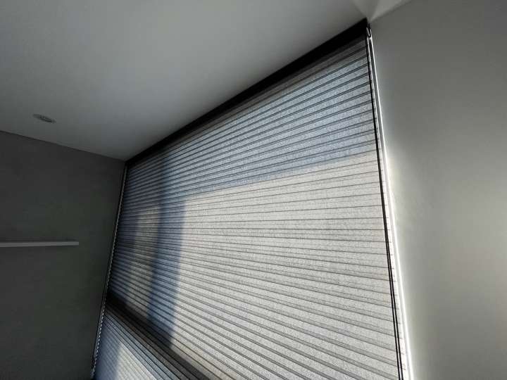 Coulisse Honeycomb Shades　Light Filtering HNA-0509 PALMA Raven Heat Insulation Blinds & Shades Light Filtering Blinds & Shades Motorized Blinds／Smart Blinds & Shades