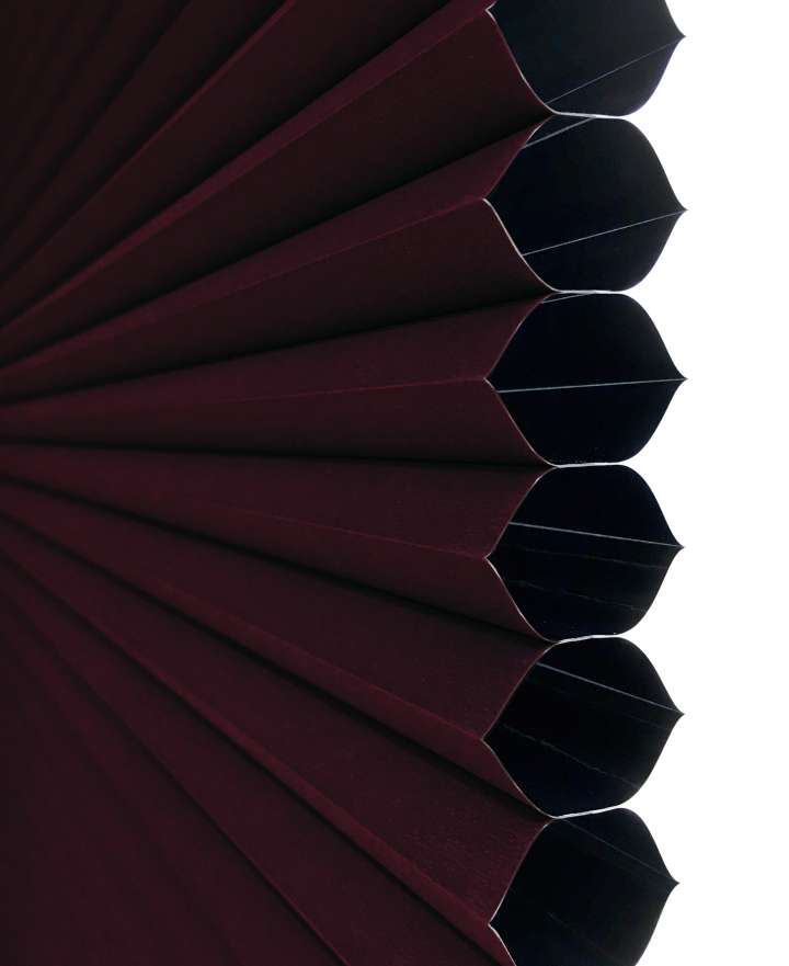 Vali  Honeycomb Shades　Blackout Bordeaux Heat Insulation Blinds & Shades Child Safety／Cordless Blinds & Shades Blackout Blinds & Shades Motorized Blinds／Smart Blinds & Shades