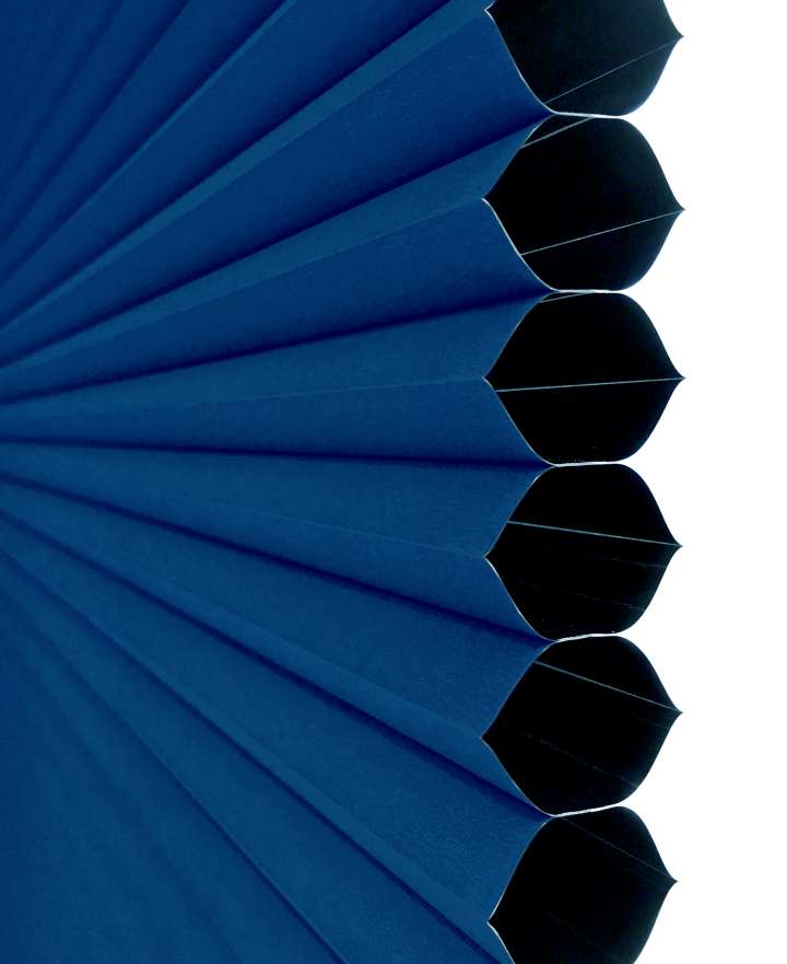 Vali  Honeycomb Shades　Blackout Brilliant Blue Heat Insulation Blinds & Shades Child Safety／Cordless Blinds & Shades Blackout Blinds & Shades Motorized Blinds／Smart Blinds & Shades