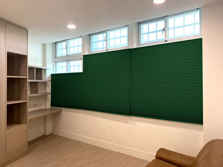 Vali  Honeycomb Shades　Blackout Duck Green Child Safety／Cordless Blinds & Shades Blackout Blinds & Shades Motorized Blinds／Smart Blinds & Shades Heat Insulation Blinds & Shades