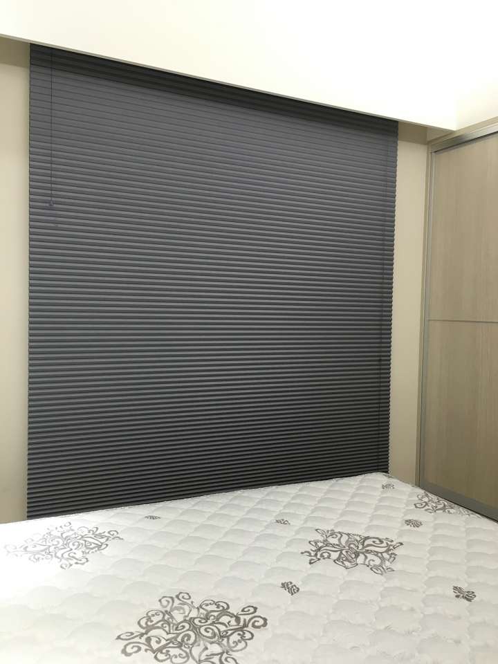 Vali  Honeycomb Shades　Blackout Royal Gray Heat Insulation Blinds & Shades Child Safety／Cordless Blinds & Shades Blackout Blinds & Shades Motorized Blinds／Smart Blinds & Shades