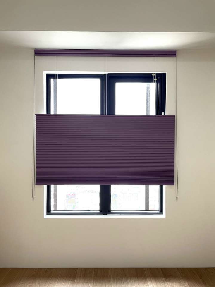 Vali  Honeycomb Shades　Blackout Royal Purple Heat Insulation Blinds & Shades Child Safety／Cordless Blinds & Shades Blackout Blinds & Shades Motorized Blinds／Smart Blinds & Shades