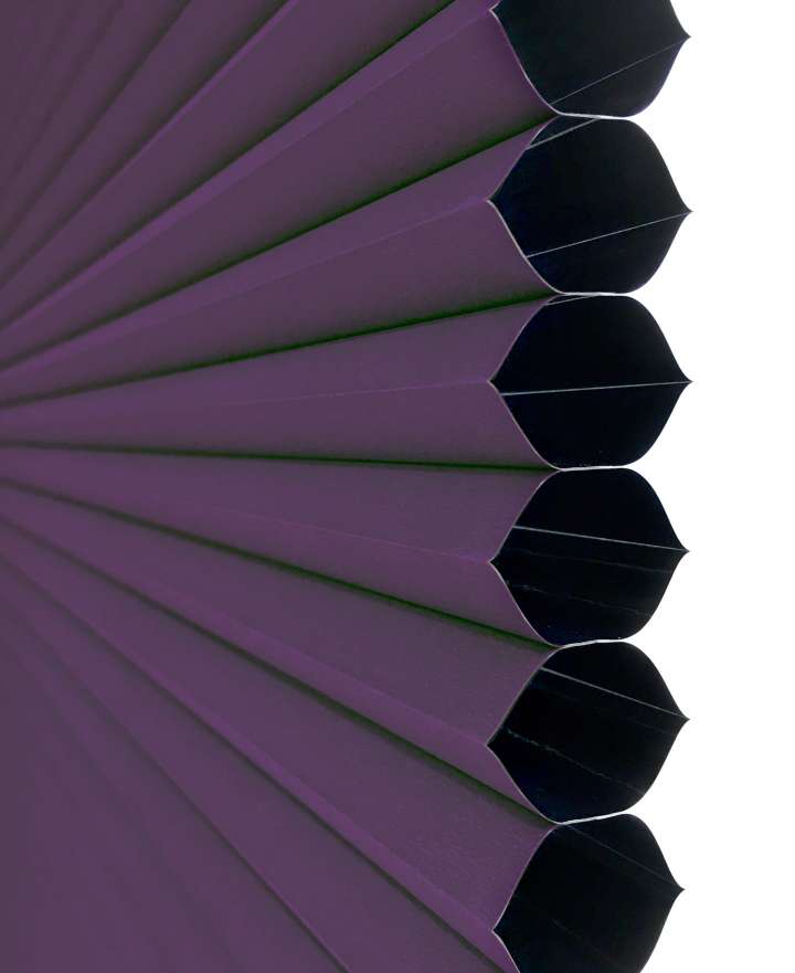Vali  Honeycomb Shades　Blackout Royal Purple Heat Insulation Blinds & Shades Child Safety／Cordless Blinds & Shades Blackout Blinds & Shades Motorized Blinds／Smart Blinds & Shades