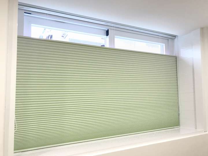 Vali  Honeycomb Shades　Blackout Spring Green Heat Insulation Blinds & Shades Child Safety／Cordless Blinds & Shades Blackout Blinds & Shades Motorized Blinds／Smart Blinds & Shades