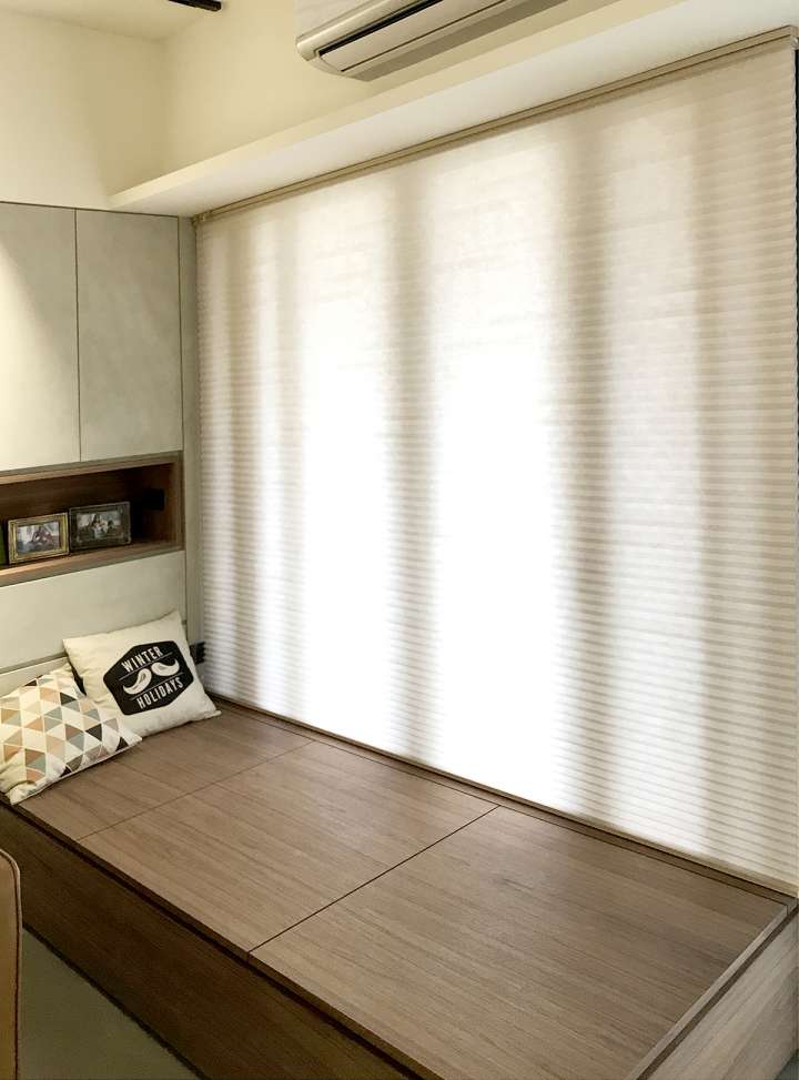 Vali Honeycomb Shades　Light Filtering Alabaster Heat Insulation Blinds & Shades Child Safety／Cordless Blinds & Shades Light Filtering Blinds & Shades Motorized Blinds／Smart Blinds & Shades