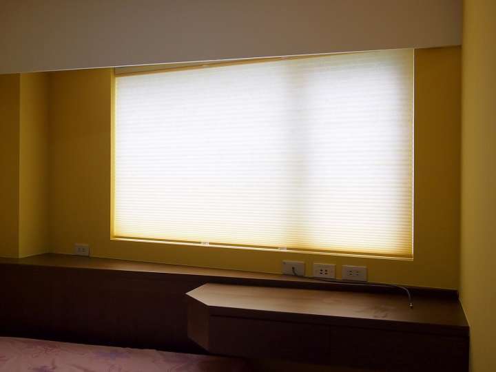 Vali Honeycomb Shades　Light Filtering Buff Yellow Heat Insulation Blinds & Shades Child Safety／Cordless Blinds & Shades Light Filtering Blinds & Shades Motorized Blinds／Smart Blinds & Shades