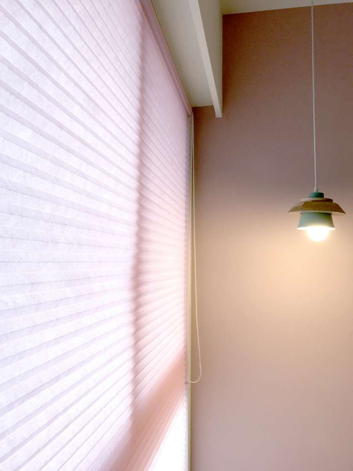 Vali Honeycomb Shades　Light Filtering Crystal Pink Heat Insulation Blinds & Shades Child Safety／Cordless Blinds & Shades Light Filtering Blinds & Shades Motorized Blinds／Smart Blinds & Shades