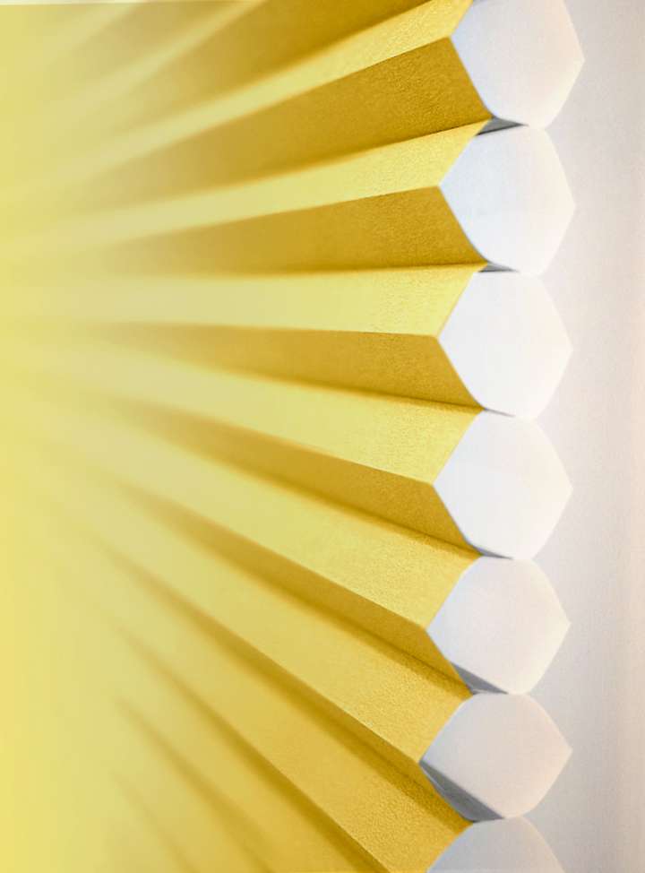 Vali Honeycomb Shades　Light Filtering Cyber Yellow Heat Insulation Blinds & Shades Child Safety／Cordless Blinds & Shades Light Filtering Blinds & Shades Motorized Blinds／Smart Blinds & Shades