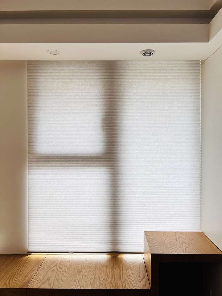 Vali Honeycomb Shades　Light Filtering Horizontal Sticks Stones Heat Insulation Blinds & Shades Child Safety／Cordless Blinds & Shades Light Filtering Blinds & Shades Motorized Blinds／Smart Blinds & Shades