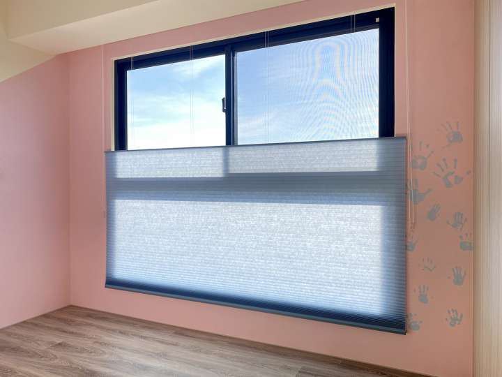 Vali Honeycomb Shades　Light Filtering Onion Blue Heat Insulation Blinds & Shades Child Safety／Cordless Blinds & Shades Light Filtering Blinds & Shades Motorized Blinds／Smart Blinds & Shades