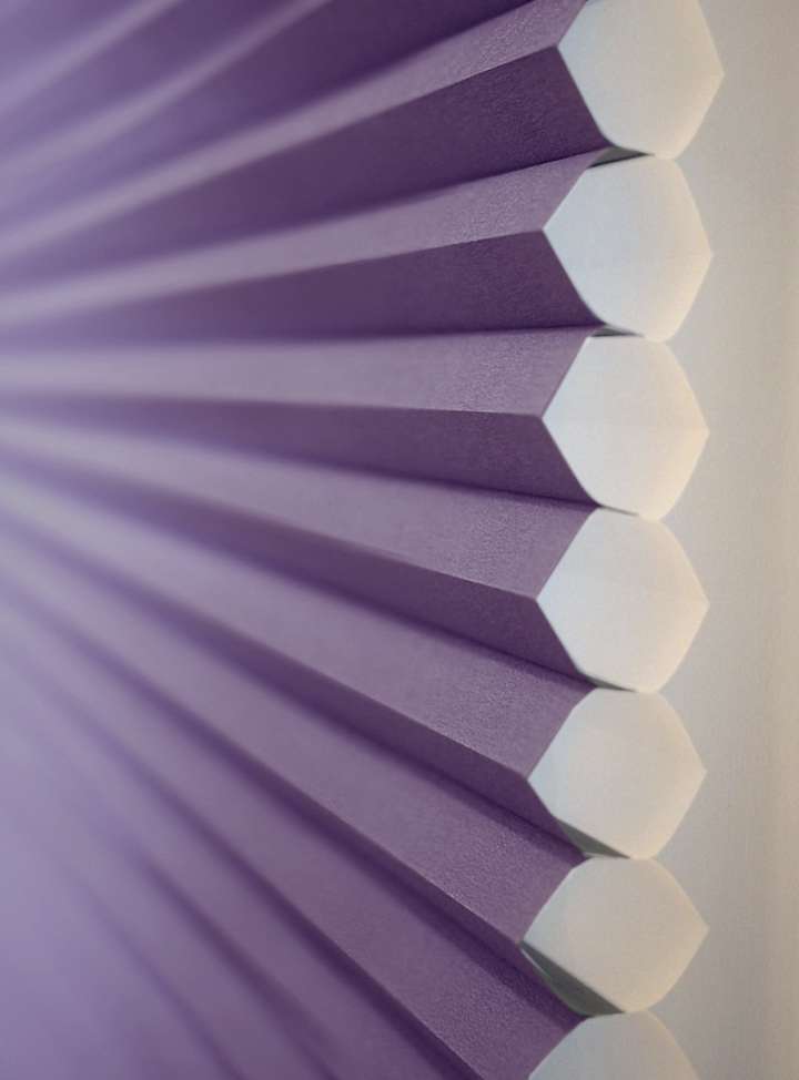 Vali Honeycomb Shades　Light Filtering Royal Purple Heat Insulation Blinds & Shades Child Safety／Cordless Blinds & Shades Light Filtering Blinds & Shades Motorized Blinds／Smart Blinds & Shades