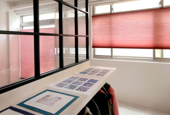 Vali Honeycomb Shades　Light Filtering Stone Red Heat Insulation Blinds & Shades Child Safety／Cordless Blinds & Shades Light Filtering Blinds & Shades Motorized Blinds／Smart Blinds & Shades