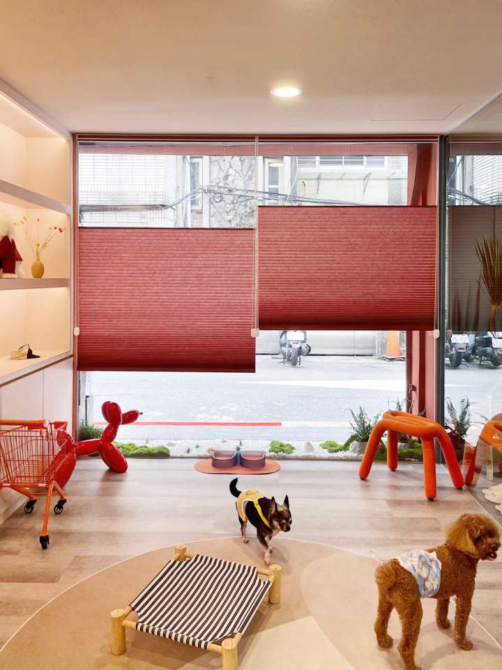 Vali Honeycomb Shades　Light Filtering Stone Red Heat Insulation Blinds & Shades Child Safety／Cordless Blinds & Shades Light Filtering Blinds & Shades Motorized Blinds／Smart Blinds & Shades