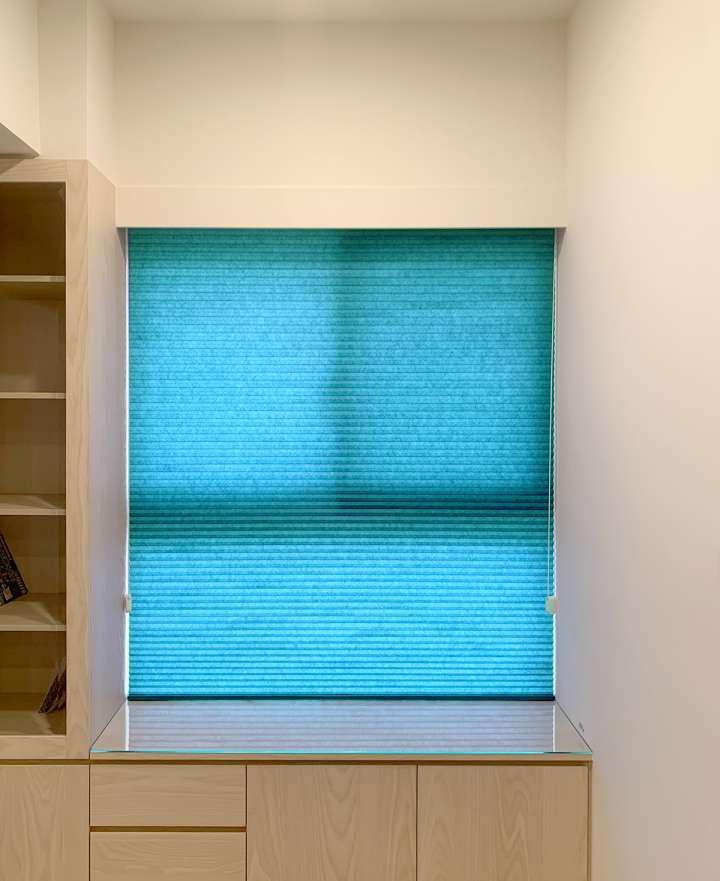 Vali Honeycomb Shades　Light Filtering Teal Heat Insulation Blinds & Shades Child Safety／Cordless Blinds & Shades Light Filtering Blinds & Shades Motorized Blinds／Smart Blinds & Shades